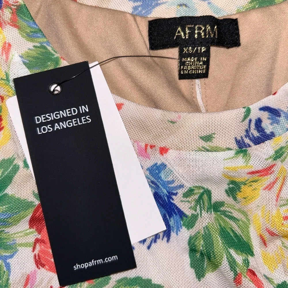 Revolve AFRM Spring Jardin Floral Dress NWT XS - Picture 4 of 4